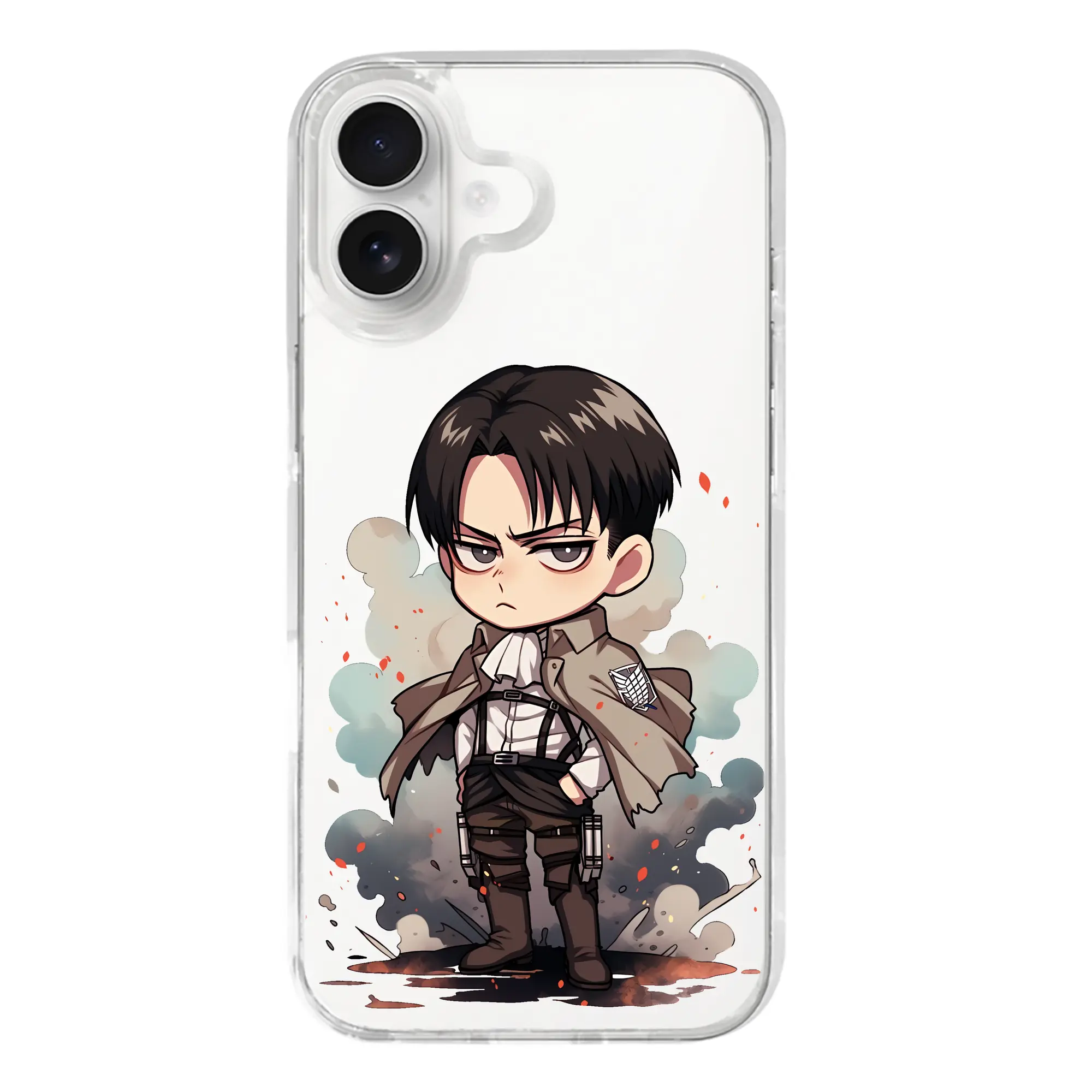 進撃の巨人 グッズ リヴァイ・アッカーマン - iPhone 17シリーズ 透明スマホケース – 薄型・耐衝撃・精密フィット保護カバー